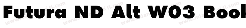 Futura ND Alt W03 Book字体转换